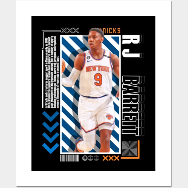 Rj Barrett Paper Poster Version 10 Wall Art by art.Hamdan